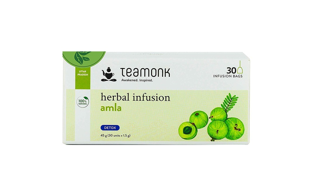 Teamonk Global Herbal Infusion Amla Detox   Pack  45 grams